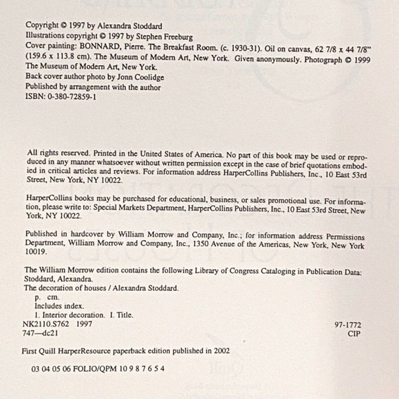 The Decoration of Houses: A Definitive Guide to Making… (2002 Paperback) Signed - Picture 3 of 6